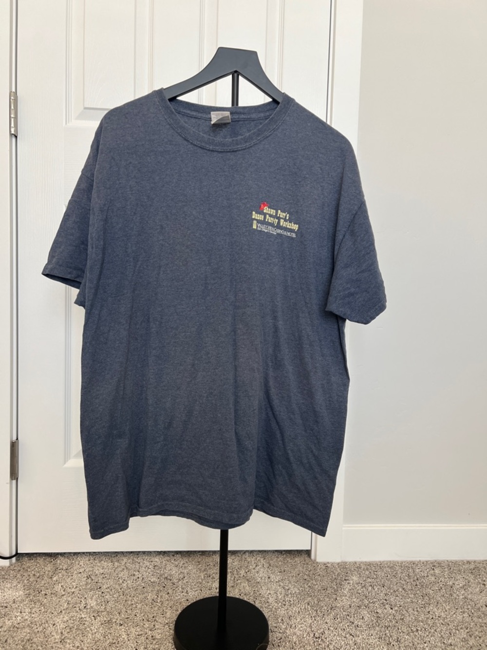 Men's Navy Graphic Crew Neck T‑Shirt